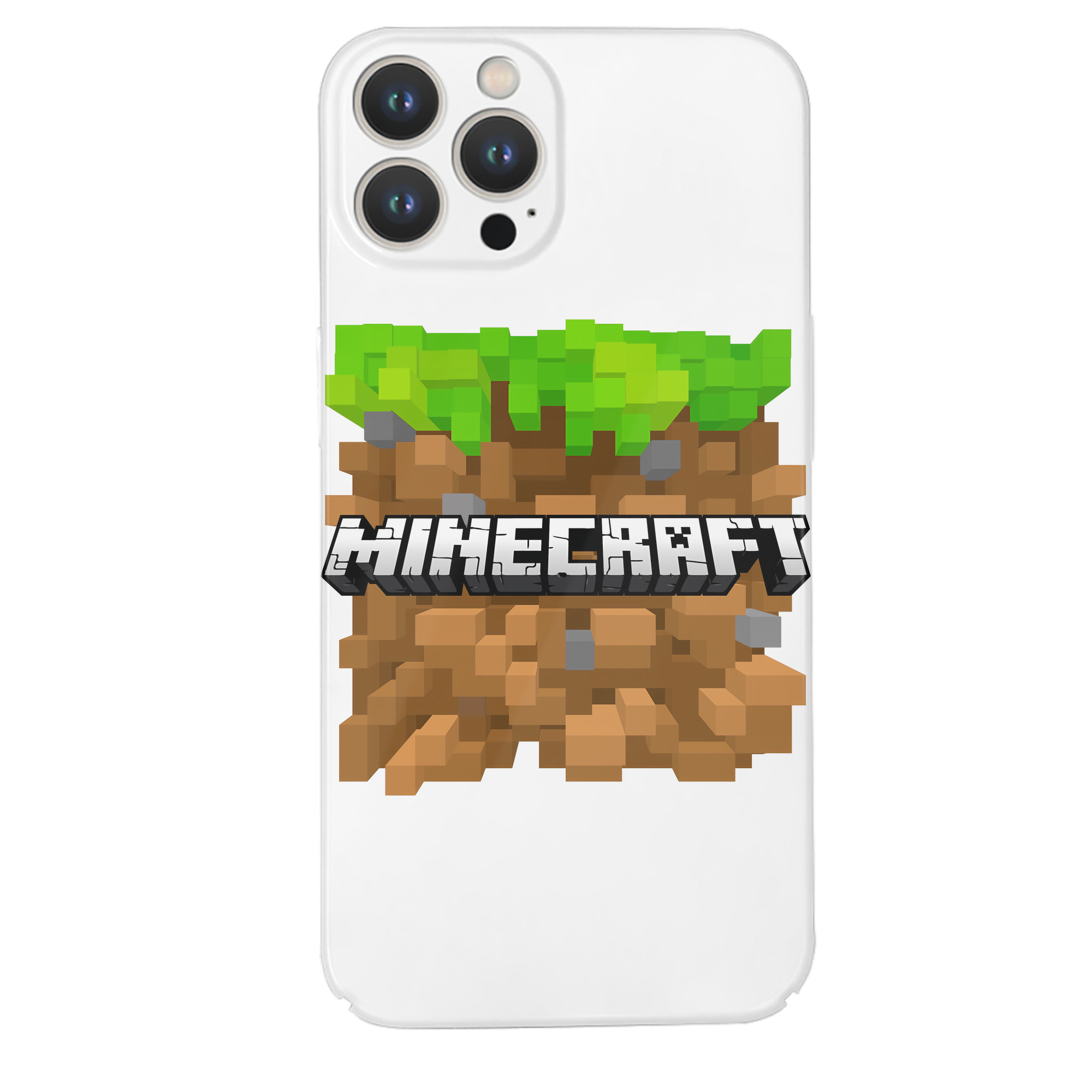 （画像用） マインクラフト ブロックの世界 Minecraft MC Block world 【iPhone 14シリーズ対応】ハードケース